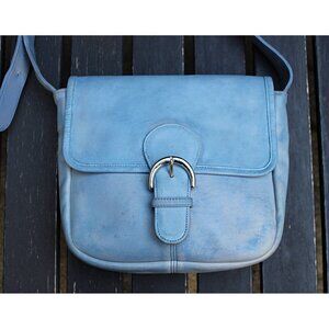 Coach Vintage - UNEVEN Color - Soho Bedford Flap Bag 4164, Periwinkle